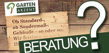 Gartenhaus bei Garten Akzent